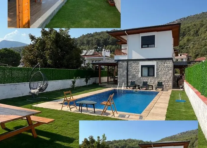 度假居 Luxury With Pool In Akyaka Goekova